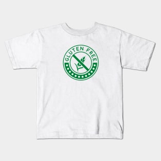 Gluten Free Green logo Kids T-Shirt